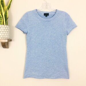 J. Crew Cashmere Collection Italian T Shirt Blue